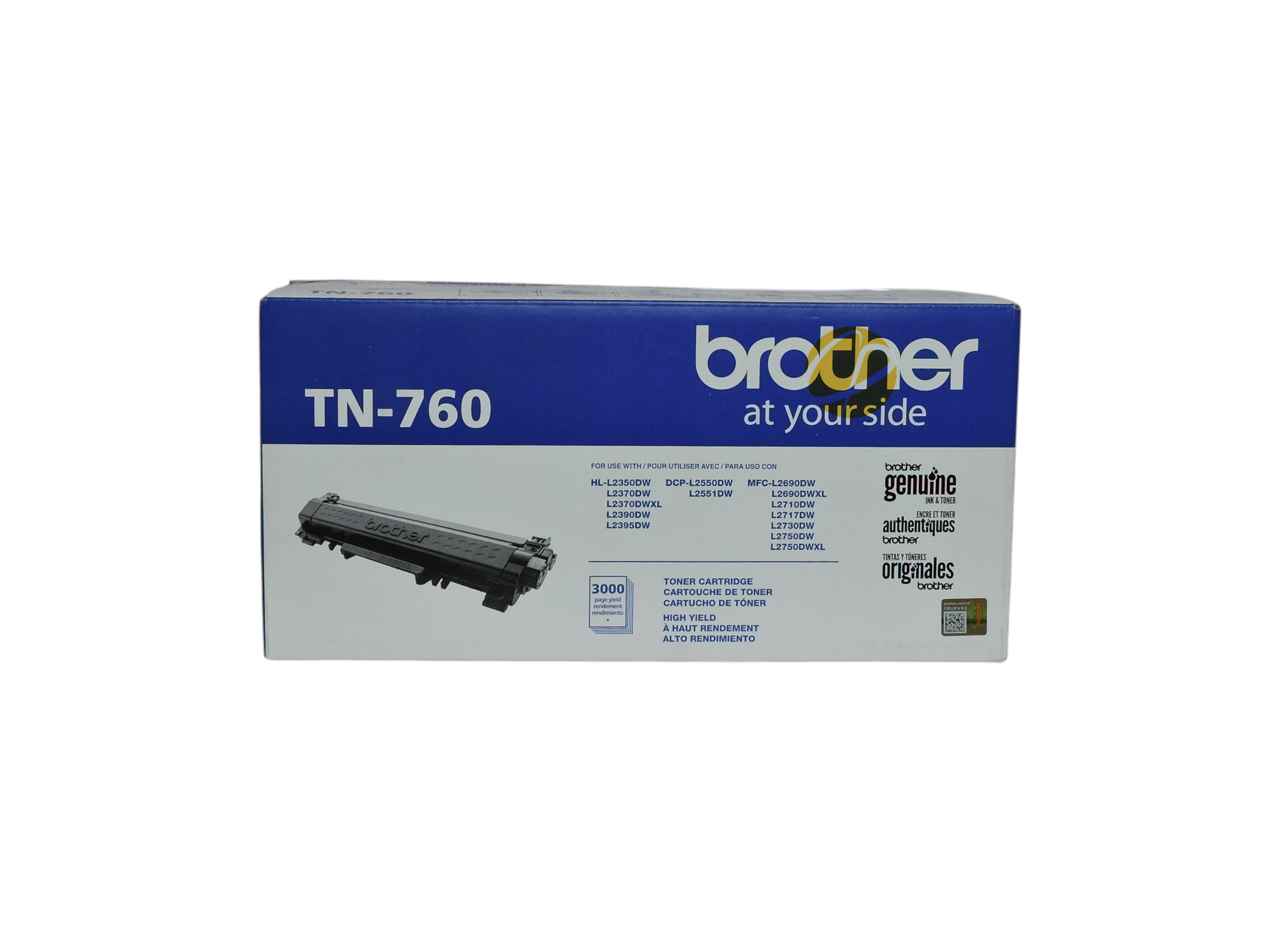 Cartucho de tóner negro original Brother TN-760 de alto rendimiento para impresoras láser de Compras Perfectas